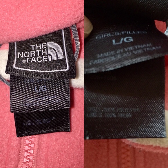 HPπ Girls North Face Khumbu FullZip Fleece Size L - Picture 6 of 9
